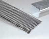 Woven gutter guard screen that clips over the gutter to block leaves and debris